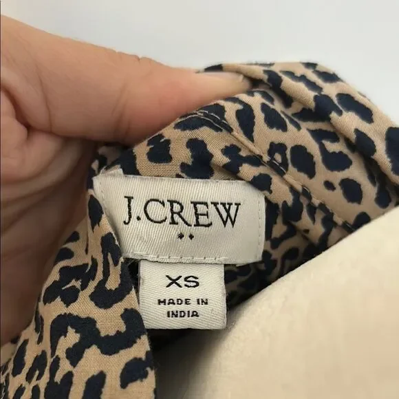 J. Crew Leopard Print Casual Button Down Shirt - Picture 2 of 5